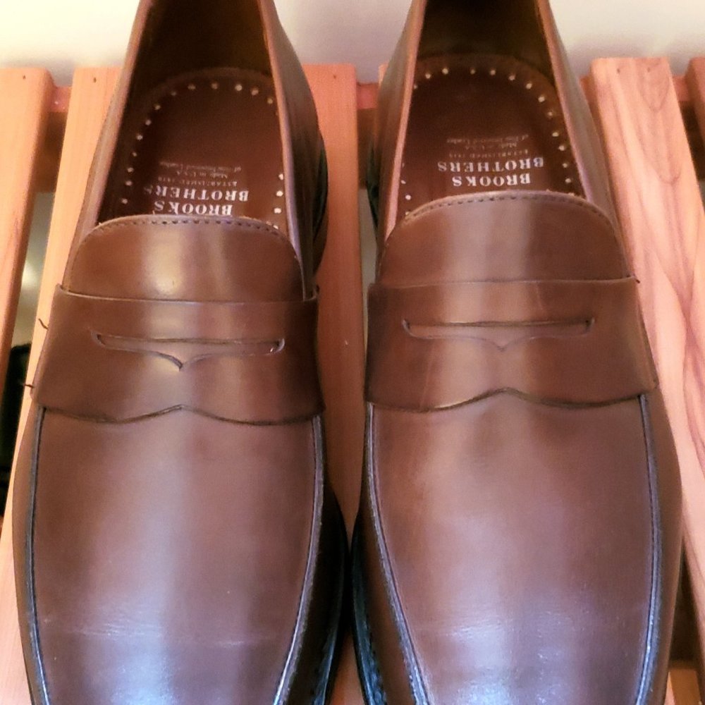 Brown Brooks Brothers Goodyear Welted Loafers (Made in America)